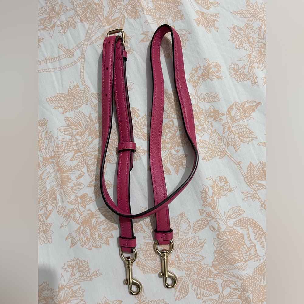 Coach pebbled pink hobo 2way crossbody shoulder leather bag with removal strap - Picture 4 of 17